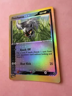 Poochyena 64/109 EX Ruby and Sapphire Reverse Holo - Pokemon TCG English LP - Image 2