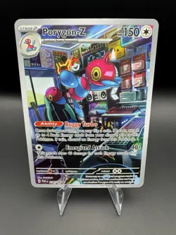 Porygon-Z 214/182 Illustration Rare Pokemon TCG Paradox Rift Full Art Holo NM - Image 1