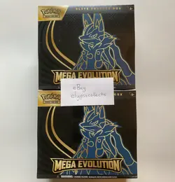 LOT OF 2 Pokemon TCG MEGA EVOLUTION LUCARIO Elite Trainer Box ETB - Sealed - Image 1