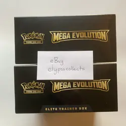 LOT OF 2 Pokemon TCG MEGA EVOLUTION LUCARIO Elite Trainer Box ETB - Sealed - Image 5