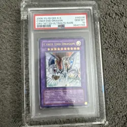 YuGiOh PSA 10 Cyber End Dragon 1st Edition CRV-AE036 ULTIMATE RARE GEM MINT - Image 1