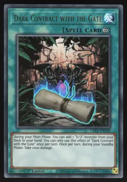 Dark Contract with the Gate - GFP2-EN159 - Ultra Rare - Yugioh - Image 1