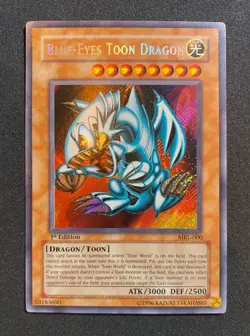 Yu-Gi-Oh Blue-Eyes Toon Dragon MRL-000 Magic Ruler 1st Edition Secret Rare Holo - Image 1