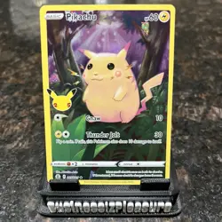 Pikachu 005/025 Celebrations Full Art Holo Pokemon Trading Card Game | NM - Image 1