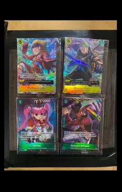 One Piece Tcg Illustration Box Vol 3/4 Promo Cards (set Of 4) - Image 1
