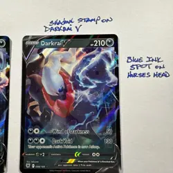 Darkrai V 098/189 Ultra Rare ERROR Card Astral Radiance Pokemon Holo Foil NM - Image 3