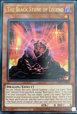 The Black Stone of Legend LDK2-ENJ05 Ultra Rare Unlimited Ed. YuGiOh TCG Card - Image 1