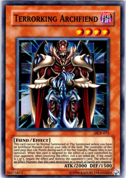 Terrorking Archfiend - Dark Crisis DCR-072 Super RARE YuGiOh TCG Card - Image 1