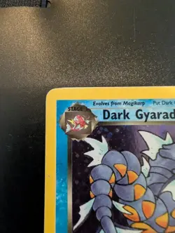 Dark Gyarados Holo Rare Unlimited - Team Rocket 8/82 - Vintage Pokemon Card MP - Image 2
