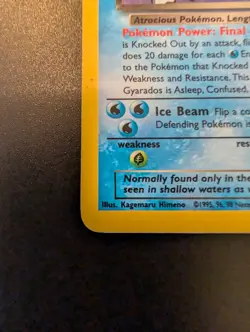 Dark Gyarados Holo Rare Unlimited - Team Rocket 8/82 - Vintage Pokemon Card MP - Image 5