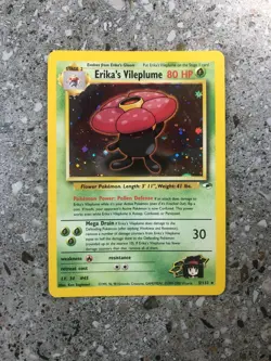 Pokemon TCG Cards Erika's Vileplume 5/132 Gym Heroes Holo Rare - Image 1