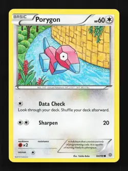 Porygon 64/98 LP Ancient Origins English Pokemon Card TCG - Image 1