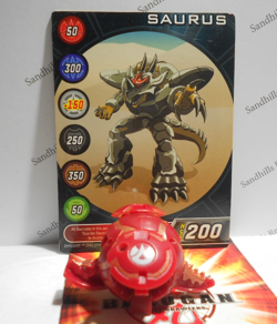 BakuganSaurus Red Pyrus Open Core B1 Classic 400G - Series 1 Saurus Gate Card - Image 1