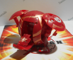 BakuganSaurus Red Pyrus Open Core B1 Classic 400G - Series 1 Saurus Gate Card - Image 3