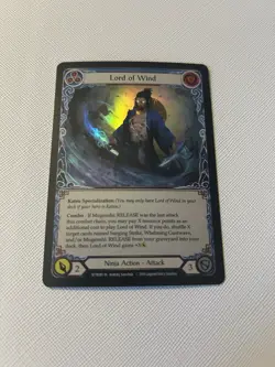 Flesh and Blood FAB Lord of Wind NM Rainbow Foil Alpha Welcome to Rathe RF - Image 1