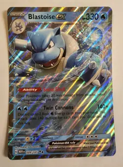 *JUMBO* LP Blastoise ex 009/165 Jumbo Cards Holo - Image 1