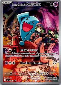 Team Rocket's Wobbuffet Promo SV: Scarlet & Violet Promo Cards 203 NM - Image 1