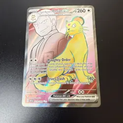Team Rocket’s Persian ex Destined Rivals 219/182 Full Art Card NM In Hand - Image 3