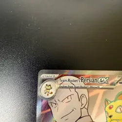 Team Rocket’s Persian ex Destined Rivals 219/182 Full Art Card NM In Hand - Image 4