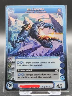 Chaotic Card : Blugon Winter Warrior Forged Unity Super Rare Creature - Image 1