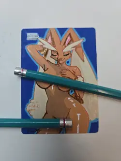 Hand Painted MTG Alter Plains- Anime Mage Fan Art, Lopunny Inspired; By BAZAYO - Image 1