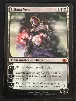 1x MTG Liliana Vess (Foil) - Duel Decks: Garruk vs. Liliana (DDD) #32 - Magic - Image 1