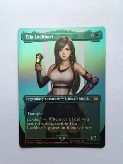 MTG Tifa Lockhart (Borderless) Final Fantasy Foil Rare 391 - Image 1