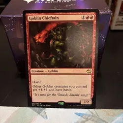 MTG x1 Goblin Chieftain Duel Decks: Merfolk vs. Goblins Regular NM - Image 1