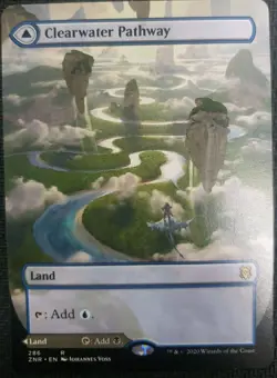 MTG *Clearwater Pathway Borderless X1* (NM) Zendikar Rising Magic The Gathering - Image 1