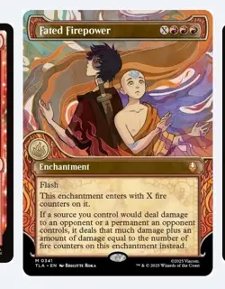 Near-Mint, English - 1 x MTG Fated Firepower -regular- Showcase Avatar: The - Image 1