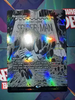 MTG Magic The Gathering Spider-Man *FOIL* Reanimate Mythic 0020 - Image 1
