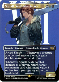 Squall, SeeD Mercenary (Borderless) Foil - 0402 - Final Fantasy - MTG - NM/M - Image 1