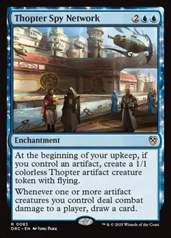 1x Thopter Spy Network NM Eng MTG - Aetherdrift Commander - Image 1