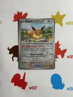 Eevee 074/131 Reverse Holo Pokemon Day 2025 Promo Prismatic Evolutions NM - Image 1