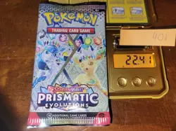 22.41g (Heavy for Lot) Prismatic Evolutions Pokemon Booster Pack - Sealed #401 - Image 1