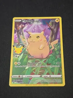 Pikachu 005/025 Celebrations 25th Anniversary Holo Ultra Rare Pokemon TCG NM - Image 1