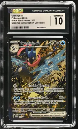 2024 Pokemon Greninja ex #132 CGC 10 - Image 1