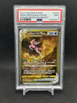 2023 Pokemon Sword Shield SWSH Crown Zenith Origin Forme Palkia VStar PSA 9 - Image 1