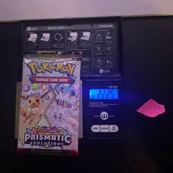 GOD PACKU 22.25g VERY HEAVY Prismatic Evolutions Pokemon Sealed Booster Pack New - Image 1