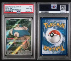 Pokemon Snorlax 151 ETB Illustration Rare Promo SVP 051 PSA 10 Gem Mint - Image 1