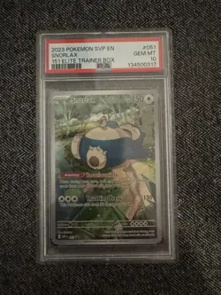 Pokemon Snorlax 151 ETB Illustration Rare Promo SVP 051 PSA 10 Gem Mint - Image 5