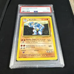 1999 Pokemon Game Machoke PSA 7 Graded NM Pokemon TCG - Image 2