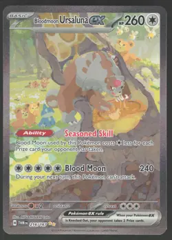 Bloodmoon Ursaluna ex 216/167 SIR Pokemon TCG Twilight Masquerade NM - Image 1
