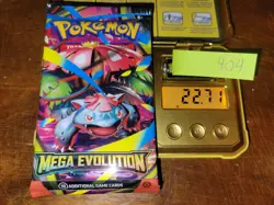 22.71g (Heavy for Lot) Mega Evolution Pokemon Booster Pack - Sealed #404 - Image 1