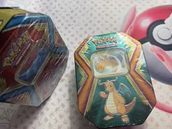 Pokemon TCG Sealed Tin Set 2019 Dragonite and Salamence - 3 Booster Packs - Image 2