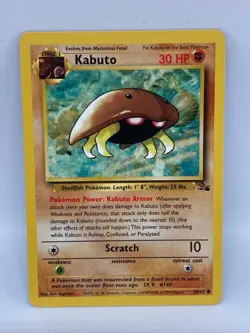 Vintage 1999 Pokemon Fossil Unlimited - Kabuto 50/62 - Image 1