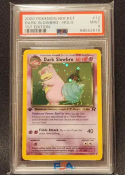 2000 Pokemon Rocket Dark Slowbro - HOLO 1st Edition PSA 9 MINT - Image 1