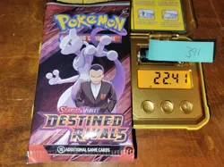 22.41g (Heavy for Lot) Destined Rivals Pokemon Booster Pack - Sealed #391 - Image 1