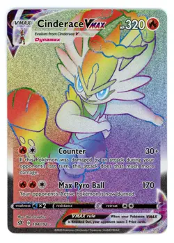 Pokemon TCG Cinderace VMax 194/192 - Rebel Clash - Near Mint/Mint - Image 1