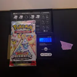 GOD PACKU 22.28g VERY HEAVY Prismatic Evolutions Pokemon Sealed Booster Pack New - Image 1